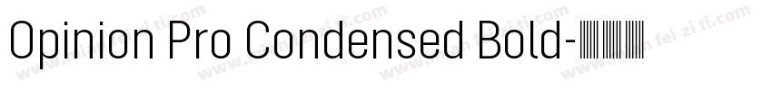 Opinion Pro Condensed Bold字体转换